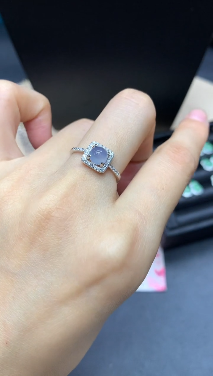 【闪购商品】翡翠戒指银S925镶嵌蛋面【无服务费】