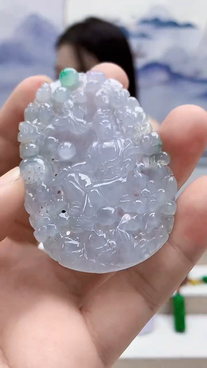 未镶嵌定制翡翠5169bb-毛货挂件16