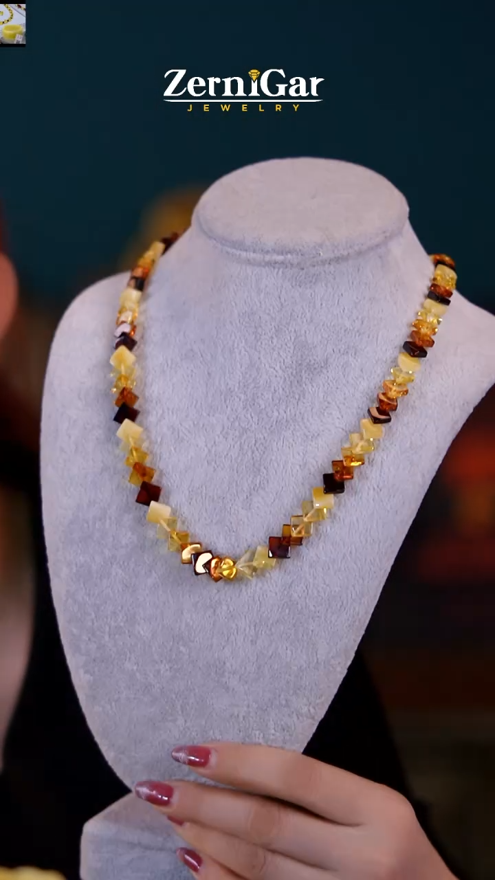 【闪购商品】琥珀颈饰未镶嵌天然琥珀项链