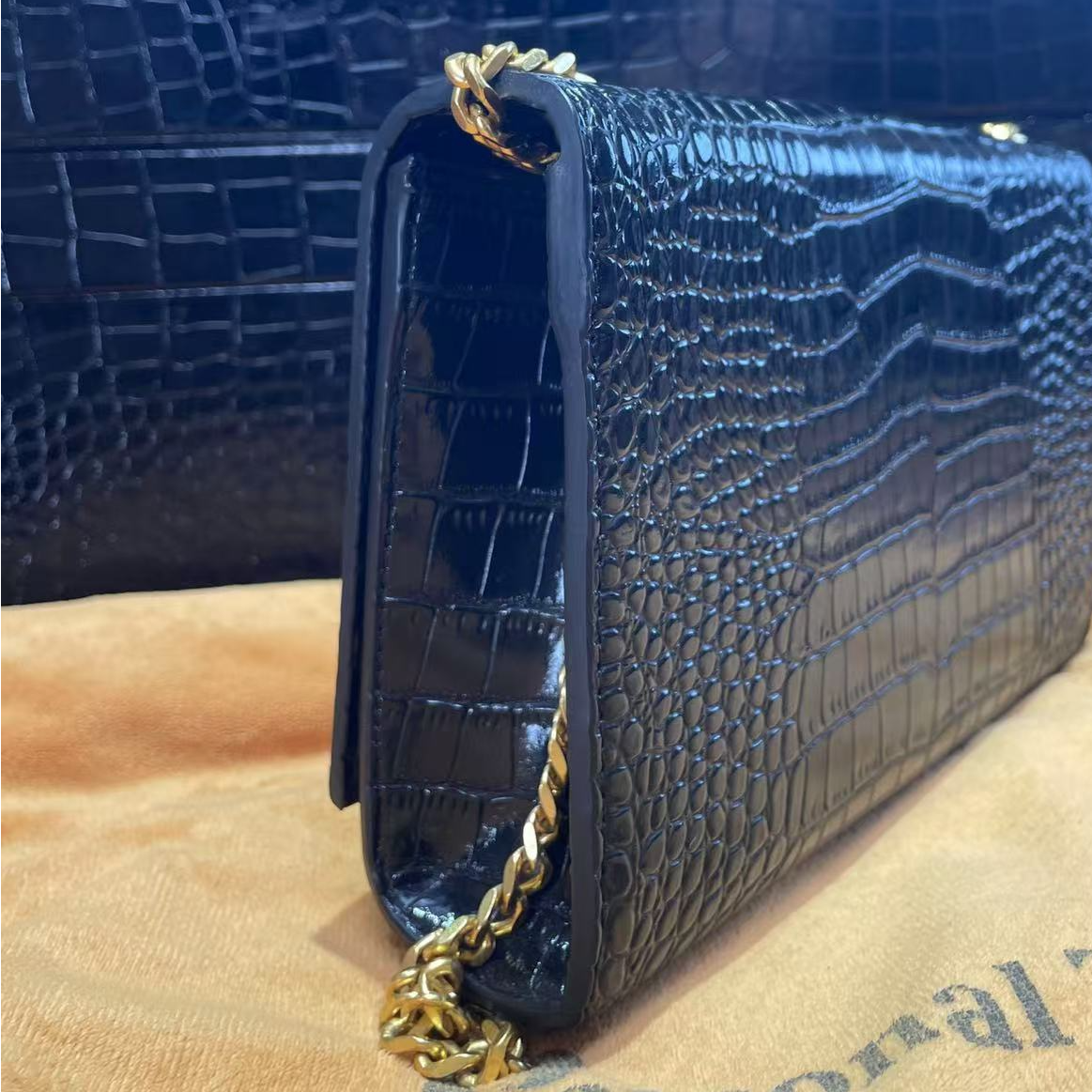 HIRMRIS手工真皮包550761-黑   黄流苏阳