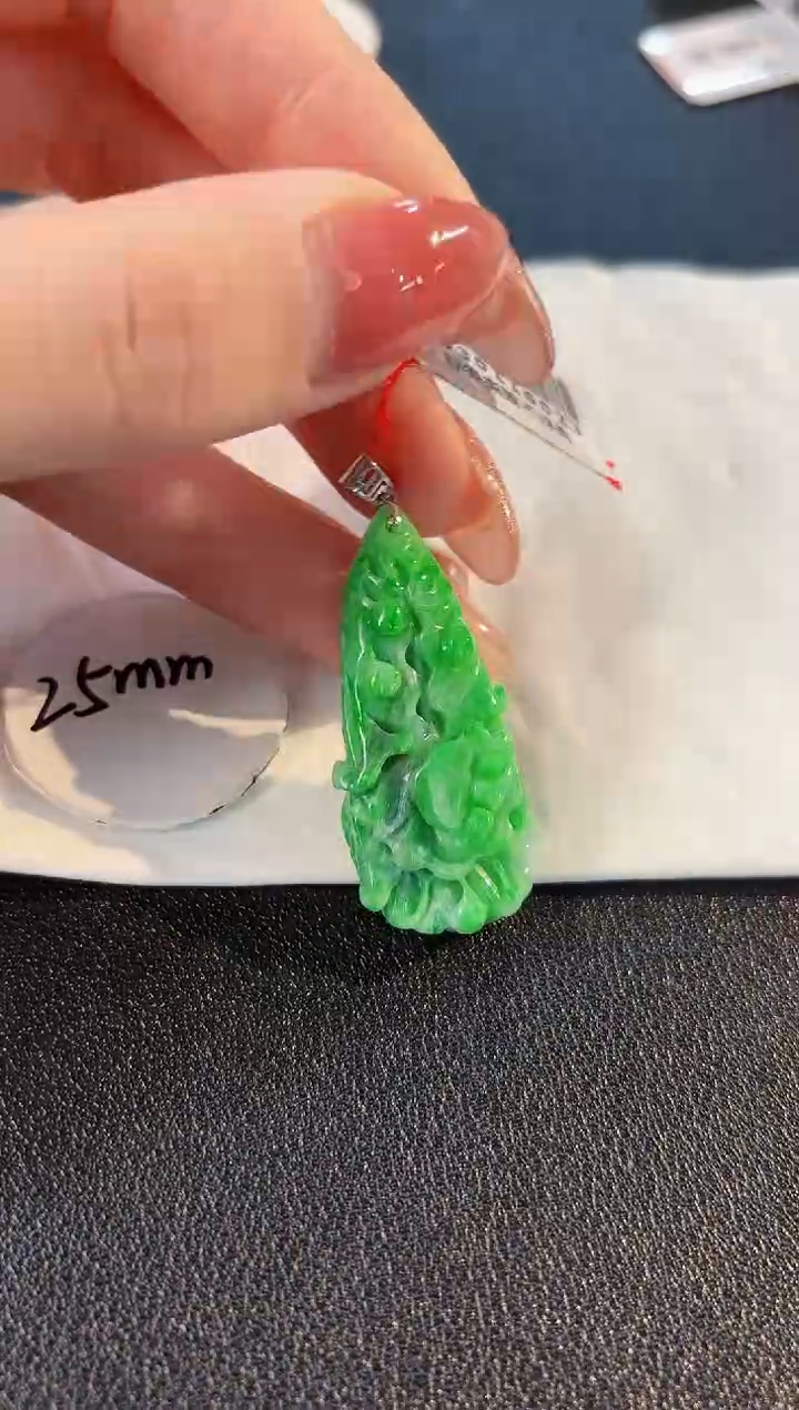 【闪购商品】翡翠颈饰18K金镶嵌 缅料A货/支持复检/一件