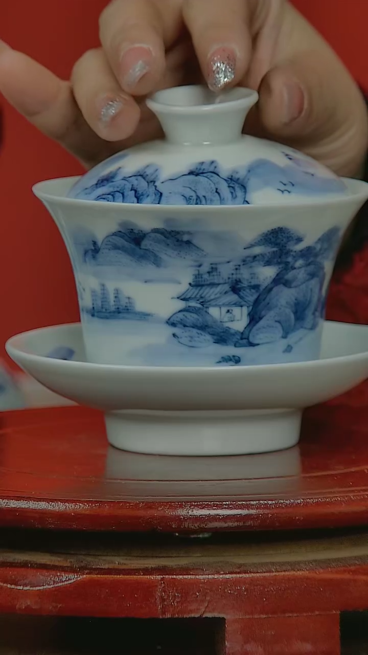 【闪购商品】010小王严选山水三才盖碗