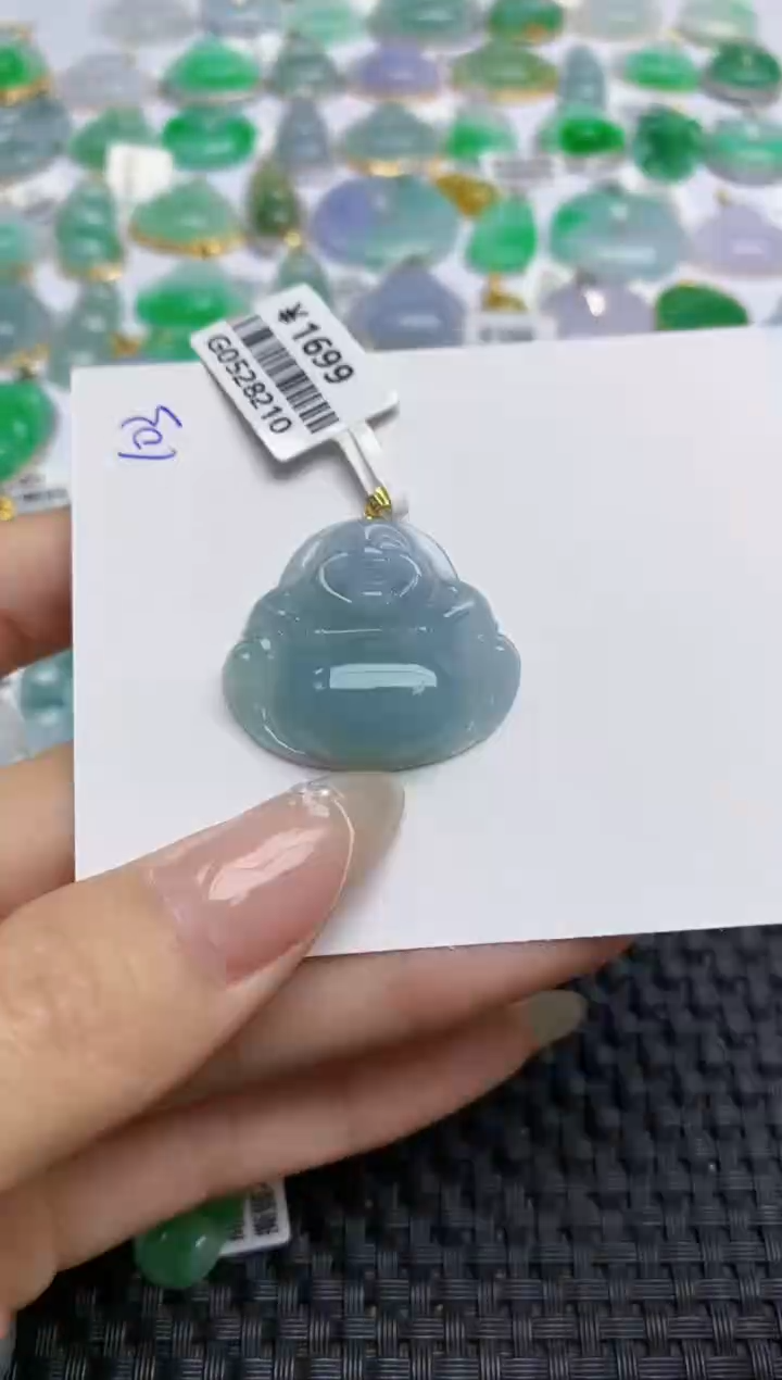 【闪购商品】翡翠颈饰18K金镶嵌天然翡翠A货