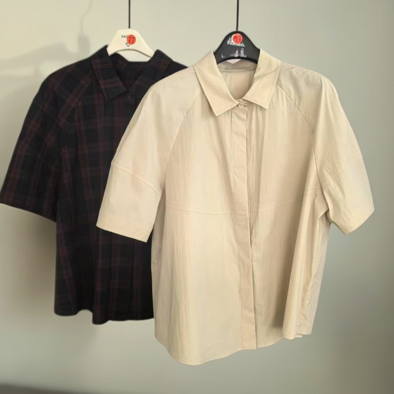 闪闪兒 哈哈哈25春夏新款时尚休闲舒适短衬衣2182