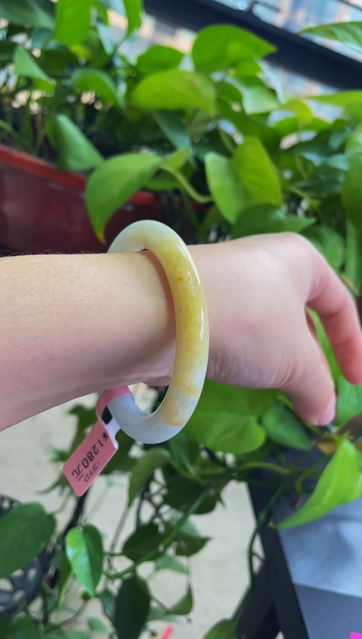 【闪购商品】翡翠未镶嵌手镯040B51.6