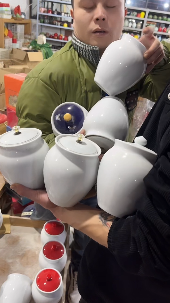 【闪购商品】摆件陶瓷茶叶罐罐密封罐