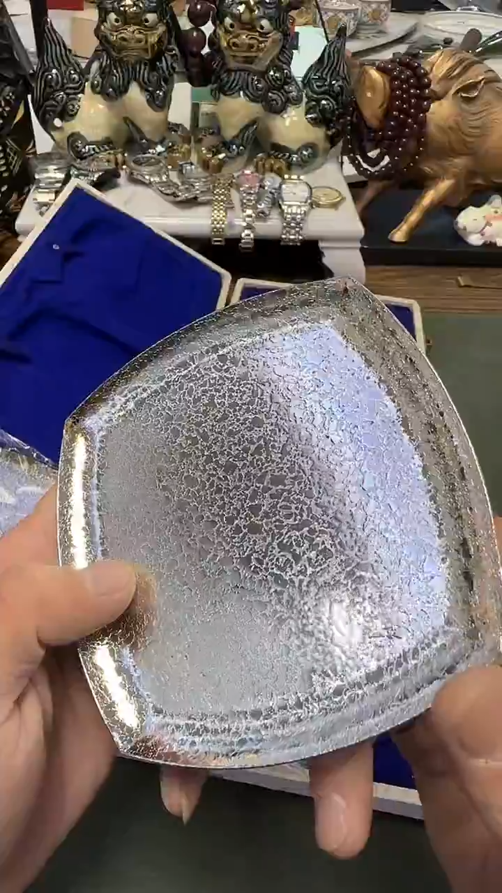 546····镀银3铁盘