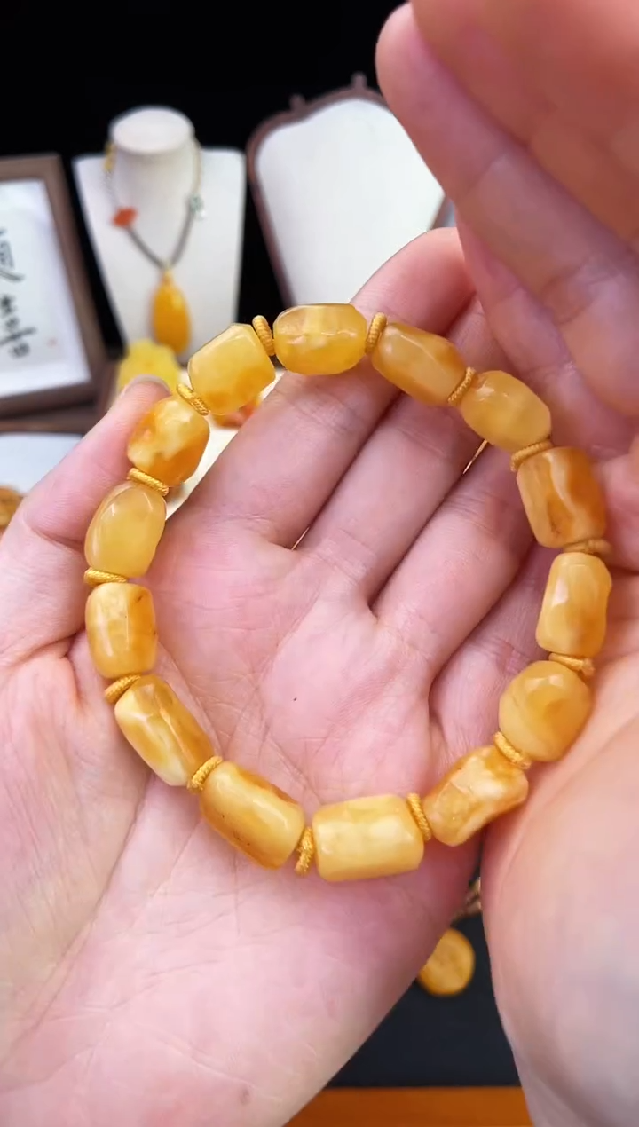 琥珀未镶嵌珠宝奇石柒月