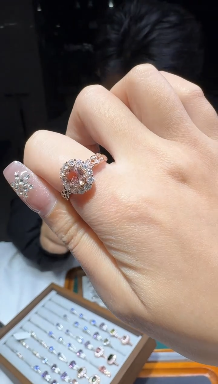 【闪购商品】碧玺戒指银S925镶嵌多样性发一件 570