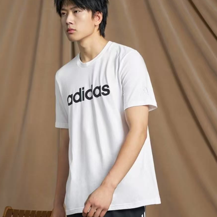 adidas阿迪达斯--休闲上衣圆领短袖T恤男女新款 KA8337