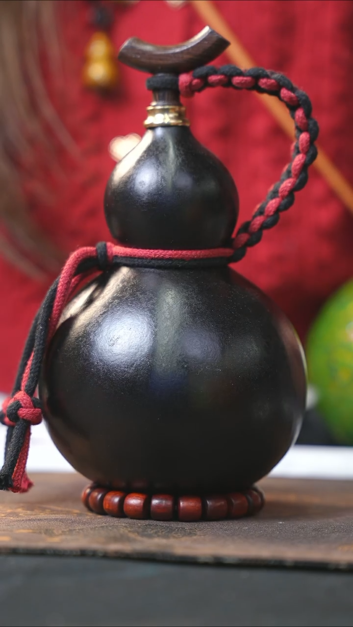 【闪购商品】WZ187大漆酒葫芦不包手串及旋转底座