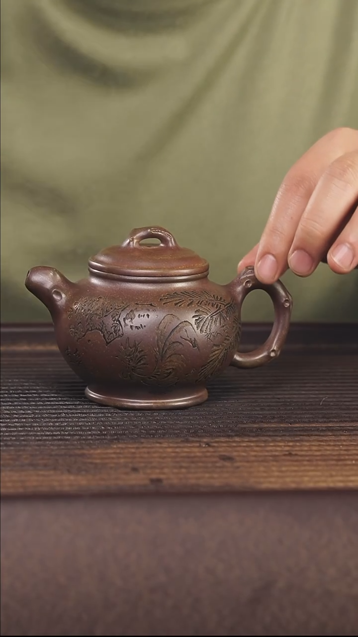 【闪购商品】紫砂茶壶220cc顾氏手工紫砂