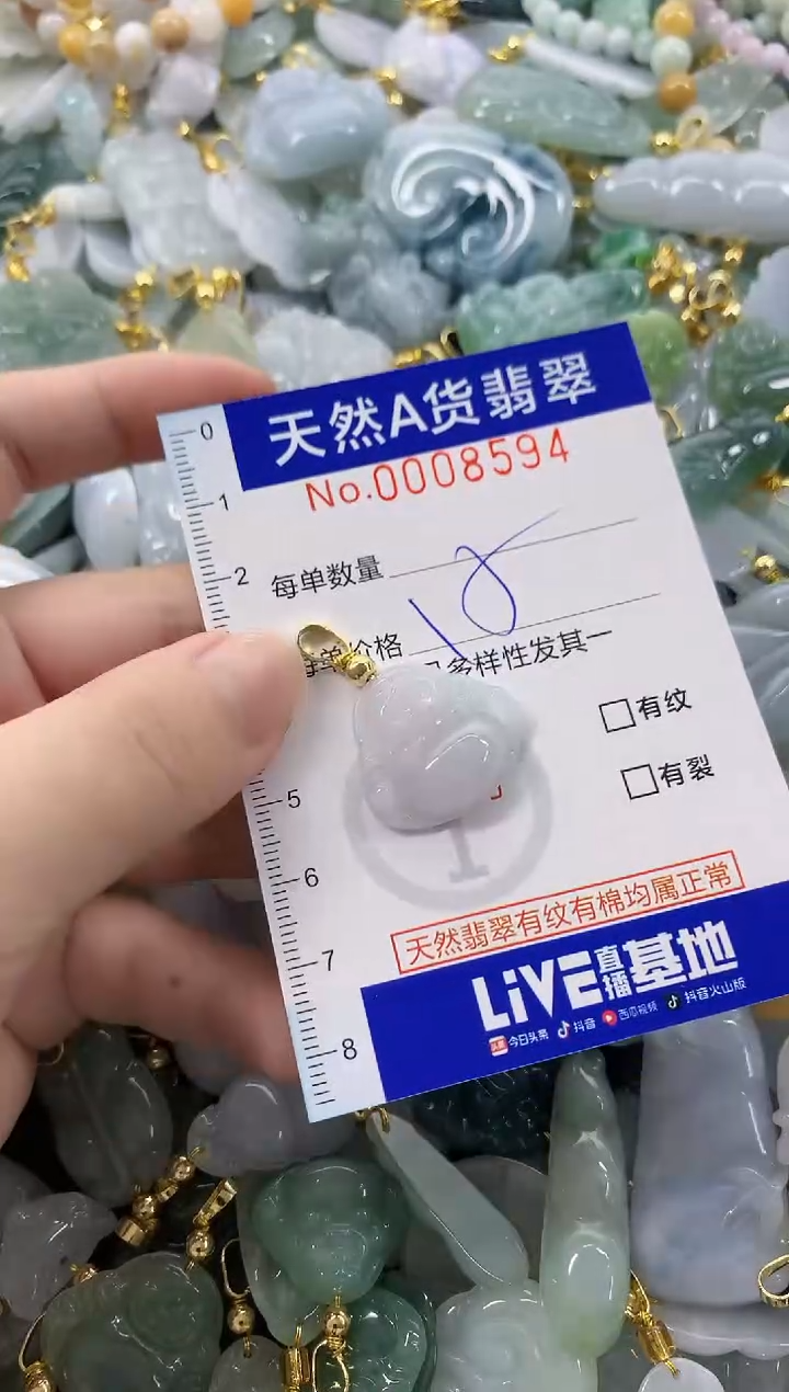 颈饰未镶嵌翡翠天然A货翡翠