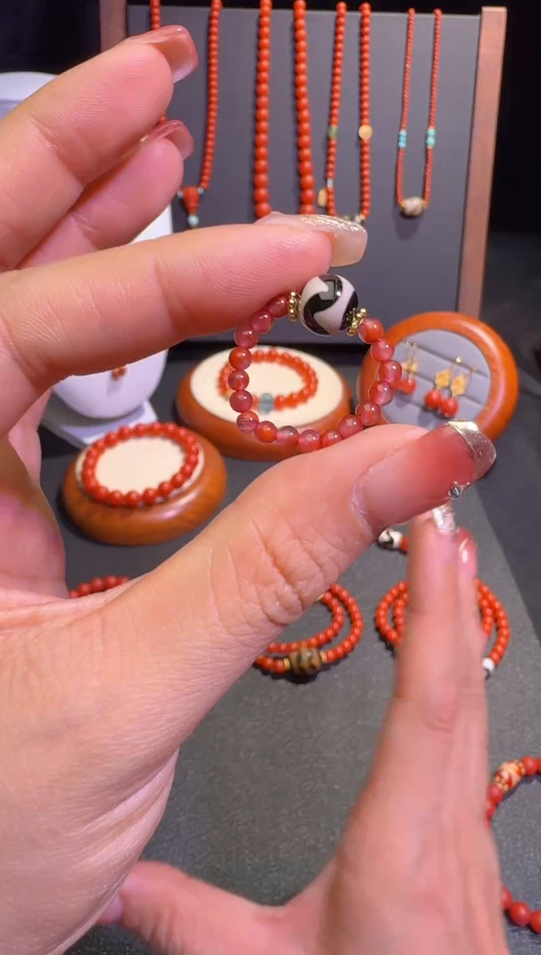 【闪购商品】南红玛瑙戒指未镶嵌冰飘南红戒指