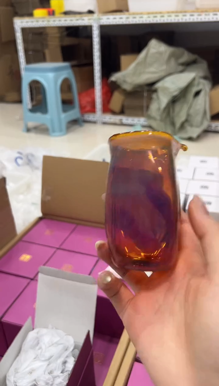 熏银琥珀公道杯111