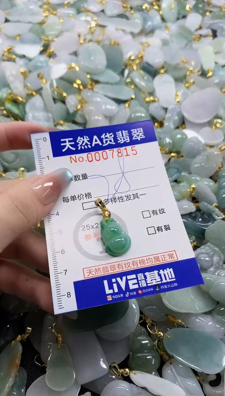 颈饰未镶嵌翡翠D****I天然A货翡翠