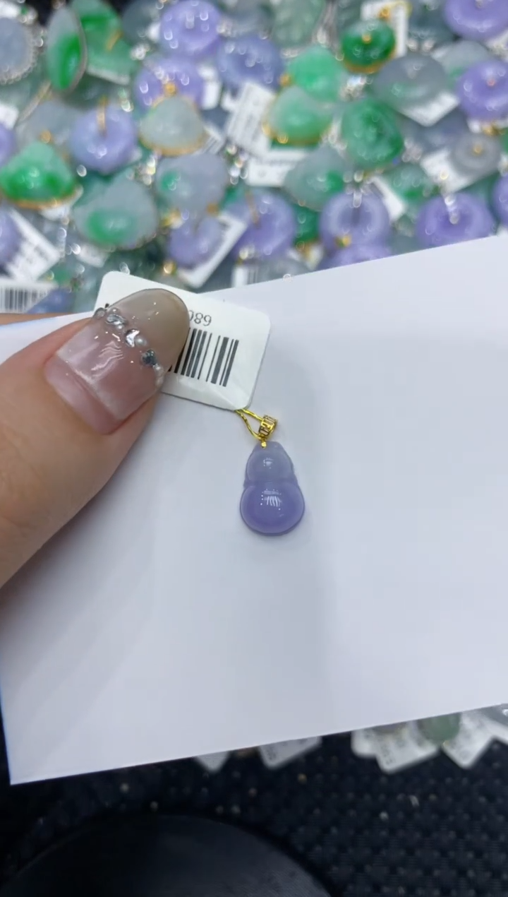 【闪购商品】翡翠颈饰18K金镶嵌222222222