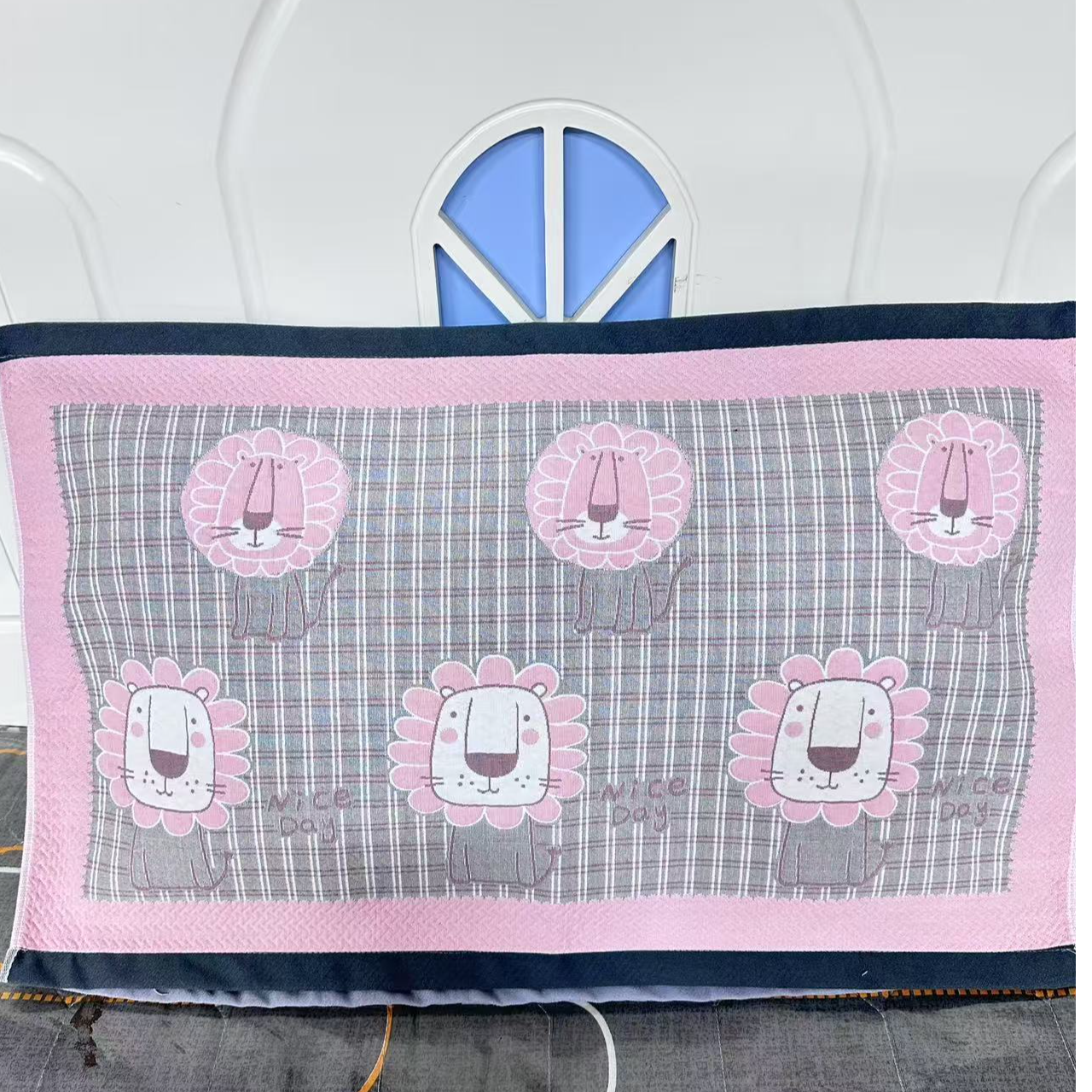 55号小狮子--十层加大加密纱布枕巾易洗全棉透气家吸汗  