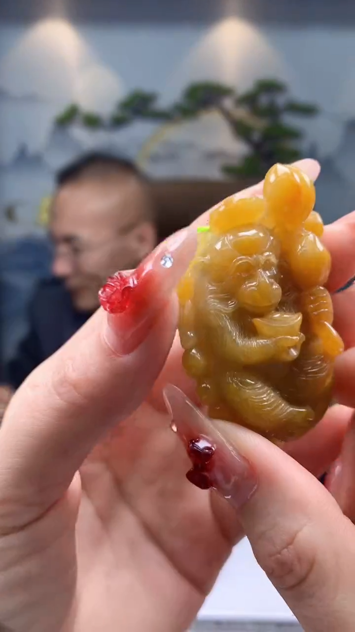 【闪购商品】定制翡翠未镶嵌1072ry-毛货挂件59