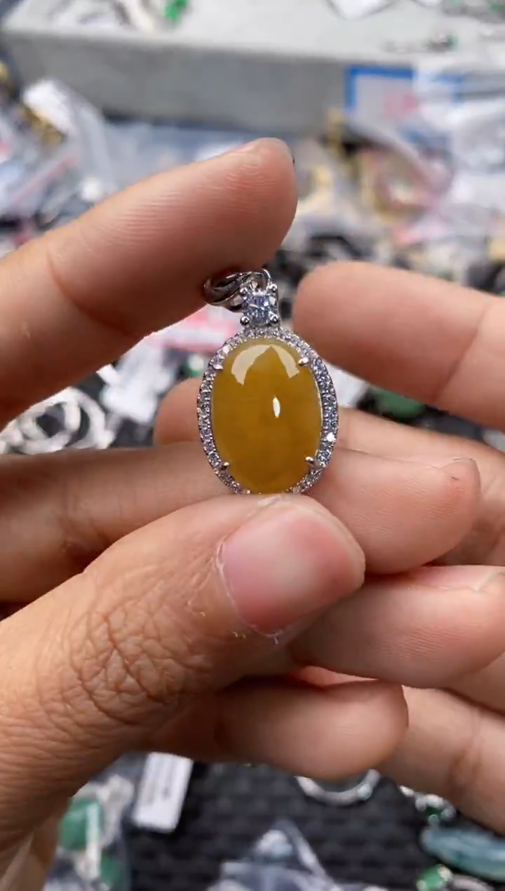 银S925镶嵌戒指翡翠777      9