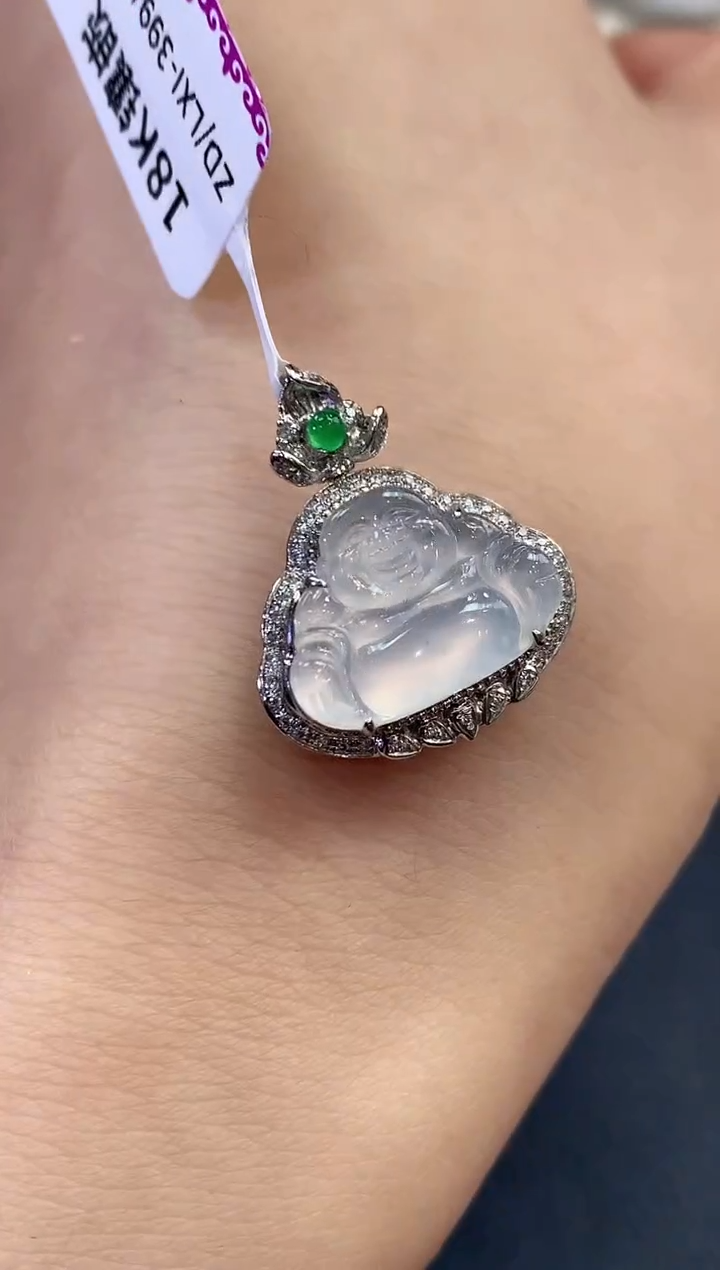 【闪购商品】翡翠吊坠(不含链)18K金镶嵌 C20多样性一件发货