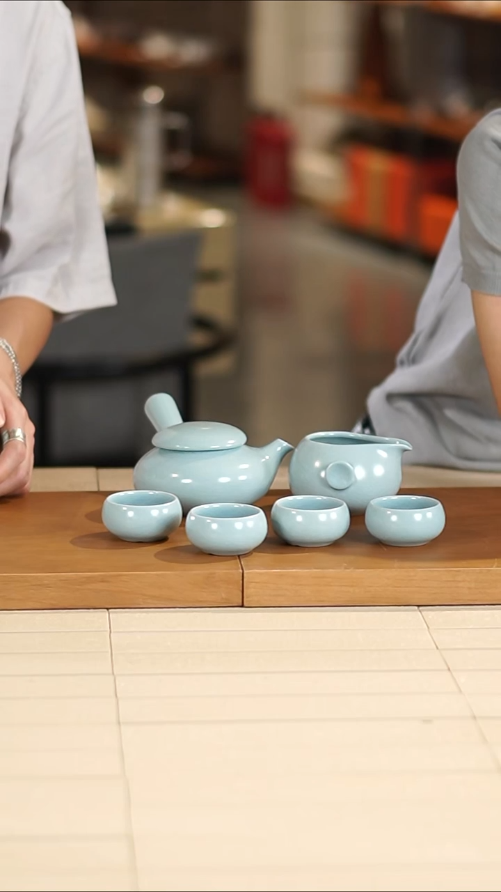 拾趣汝窑功夫茶具套装