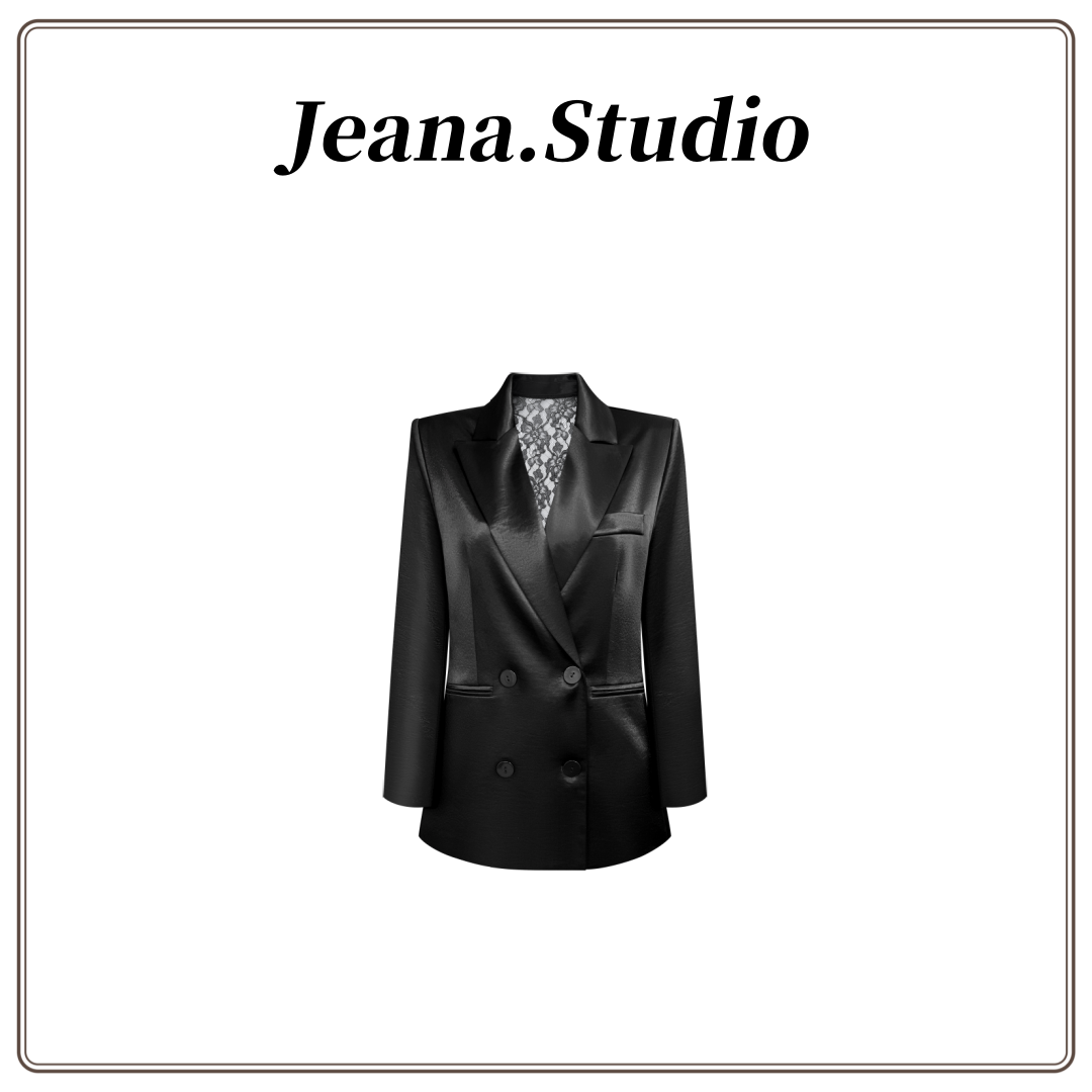 【Jeana.Studio】原创设计后背蕾丝镂空西装外套