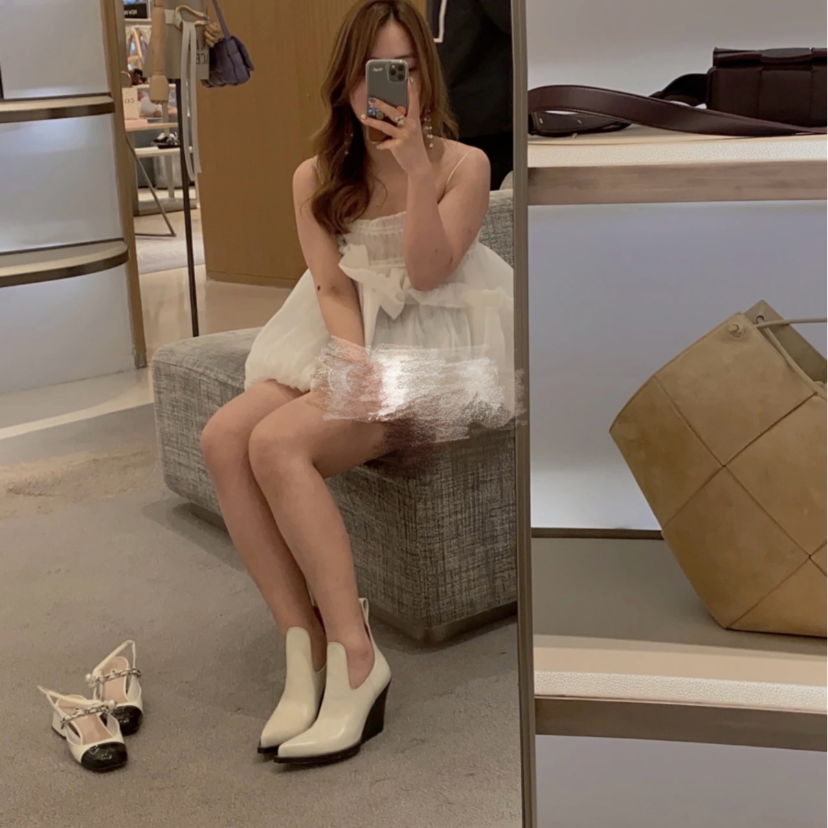 未使用 BOTTEGA VENETA/葆蝶家 圆头套筒 短靴 /csy106/37码