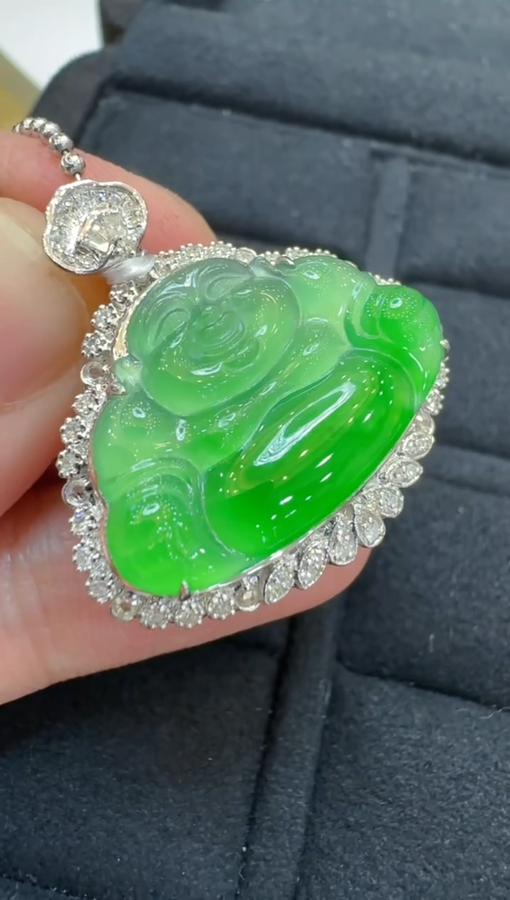 【闪购商品】翡翠吊坠(不含链)18K金镶嵌多样性团购发一件