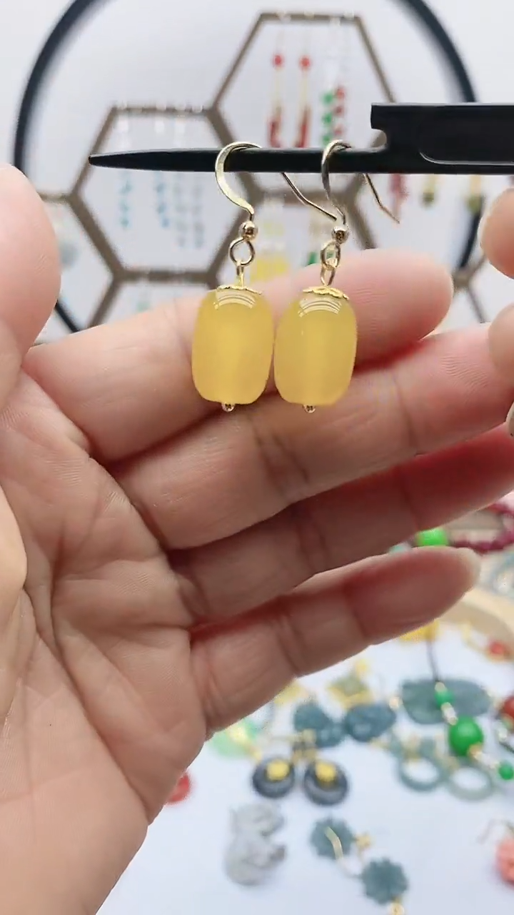 未镶嵌耳饰玛瑙/玉髓908