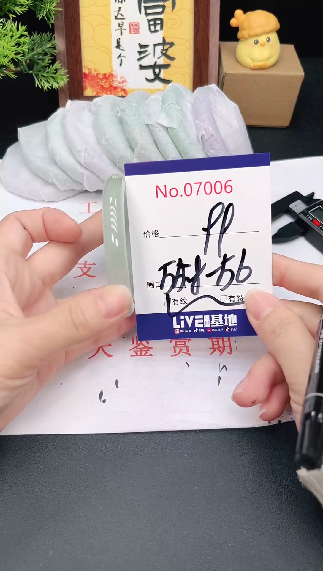 未镶嵌手镯翡翠7006