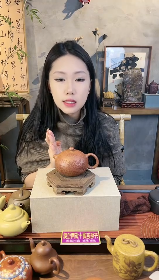 茶壶紫砂龙骨金砂花开富贵河豚西施，容量240cc左右