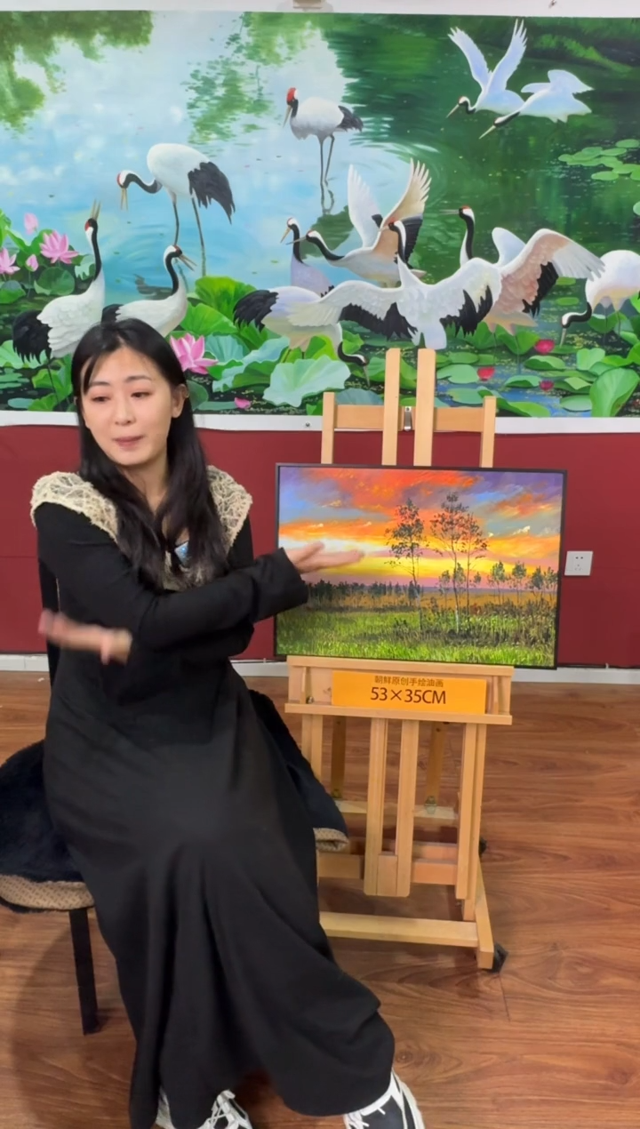 油画【17号】约53*35cm丨朝鲜原创纯手绘孤品油画丨顺丰包邮