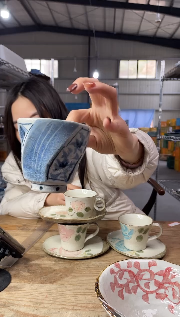 【闪购商品】瓷片943号      濑户烧杯  