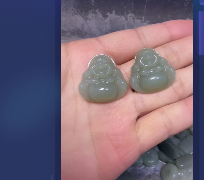 和田玉佛公吊坠约30mm（多样性发一件）（拍一发一）