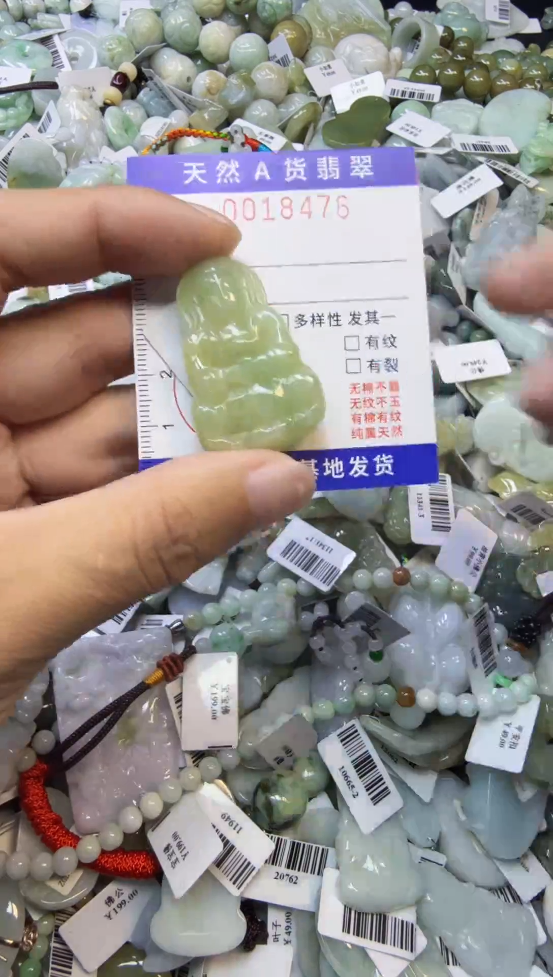 【闪购商品】翡翠颈饰未镶嵌00018476