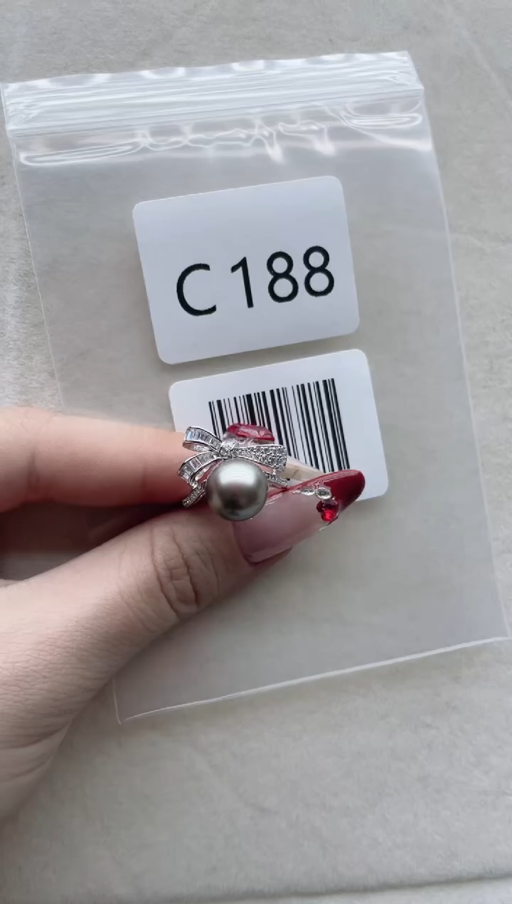 【闪购商品】海水珍珠戒指银S925镶嵌C188