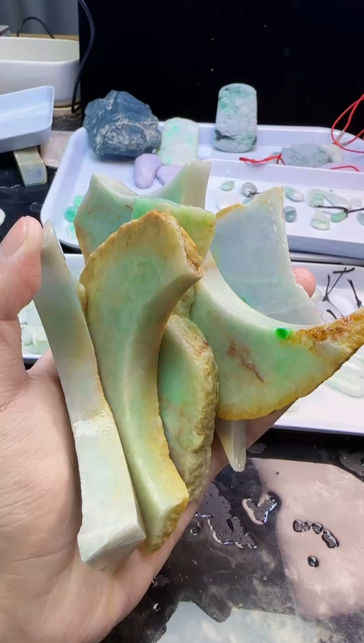 颈饰未镶嵌翡翠078天然A货翡翠