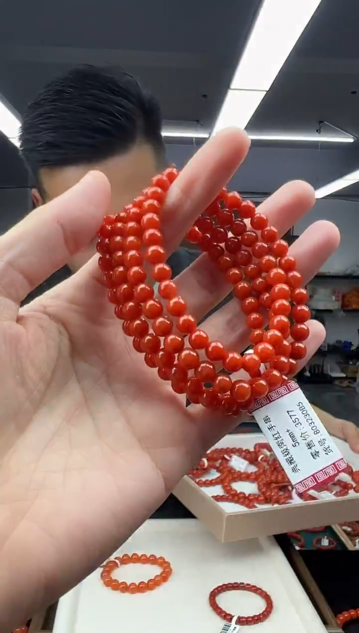 未镶嵌手链南红玛瑙A10保山多圈南红手串5mm+