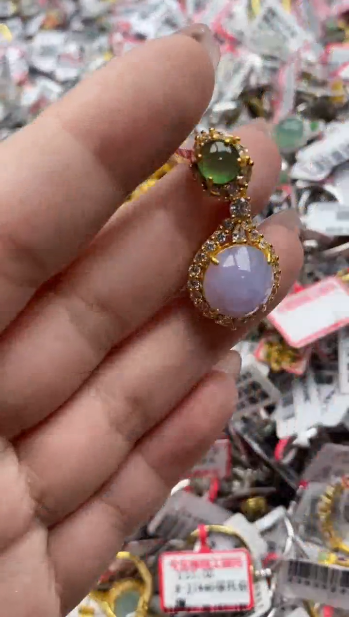 【闪购商品】翡翠戒指银S925镶嵌66666--7