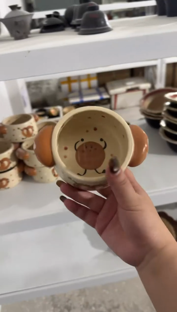 陶瓷饼干碗【十里高温釉下彩陶瓷】