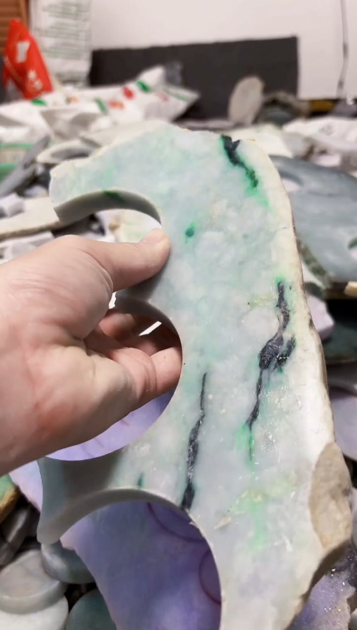 【闪购商品】翡翠颈饰未镶嵌A货白谭1829