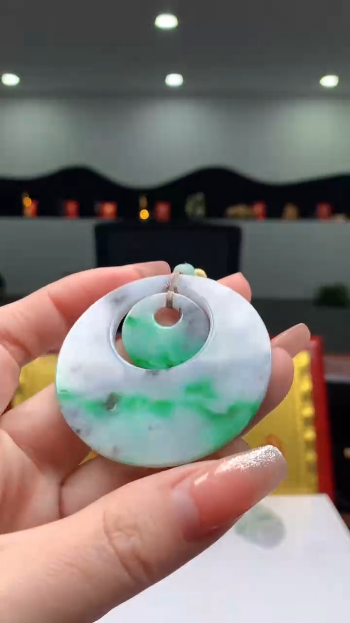 【闪购商品】定制翡翠未镶嵌1057ry-毛货挂件17