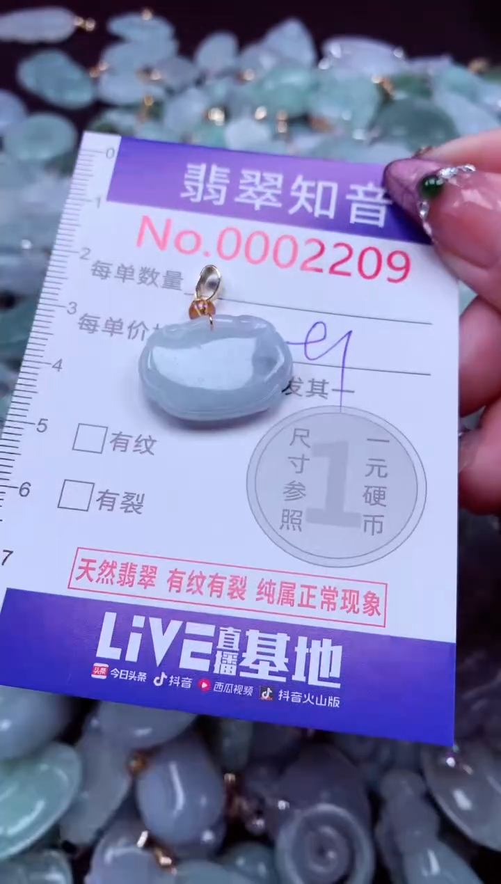 吊坠(不含链)未镶嵌翡翠2209