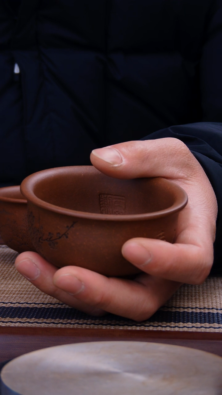 【闪购商品】紫砂茶杯深井紫泥杯子