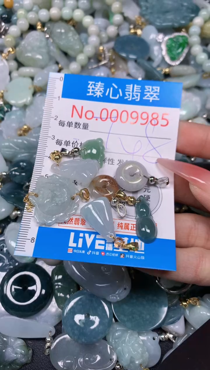 【闪购商品】翡翠颈饰未镶嵌含绳0009985