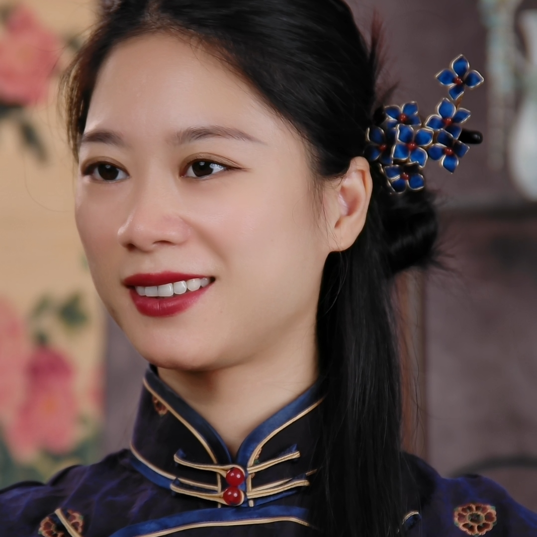 【团团】非遗掐丝绒花纯手工制作掐丝绣球花日常百搭精致重工