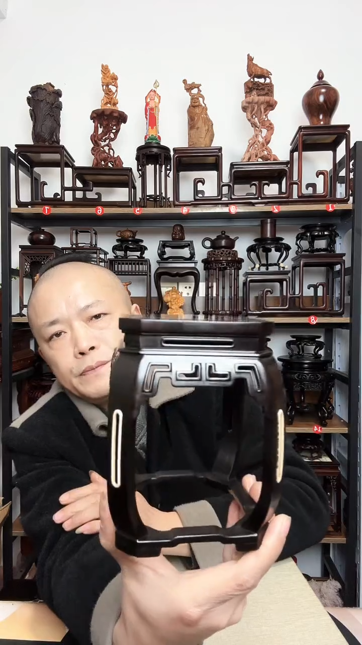 紫砂底座木底座11正方15.5高