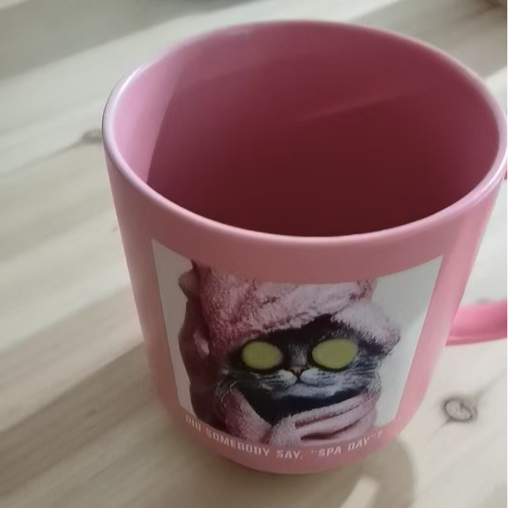 粉色猫猫头马克杯- ZH575（众）