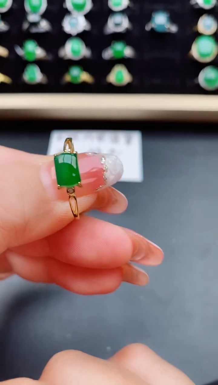 【闪购商品】翡翠戒指银S925镶嵌312312